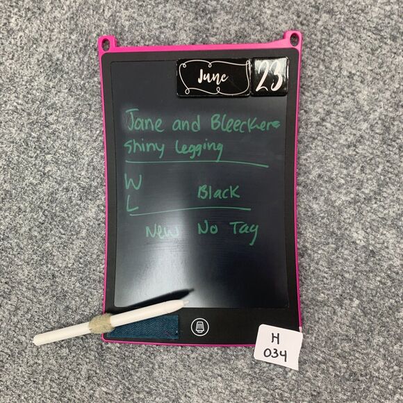 Jane & Bleecker Faux Leather Legging Womens L Large Black Pull On Stretch Ankle - Picture 10 of 11